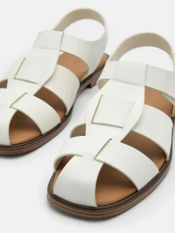 Roman Backstrap Sandals - Chalk