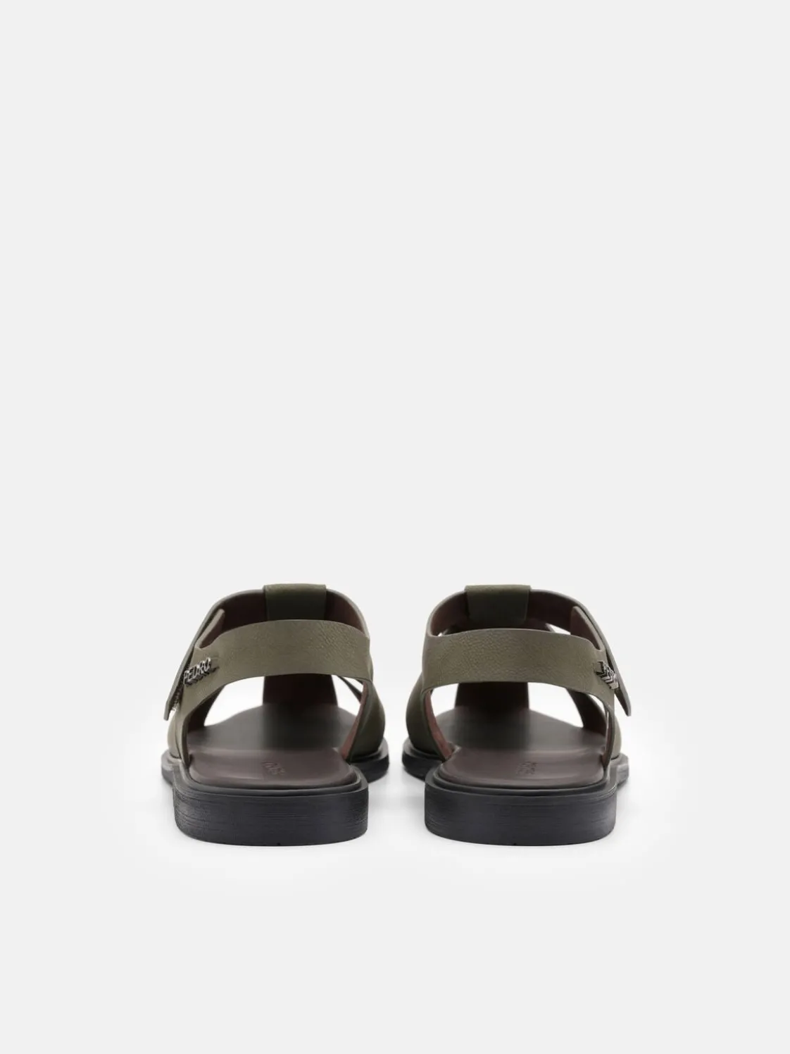 Roman Backstrap Sandals - Military Green
