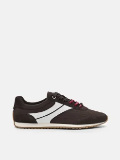 Romy Nylon Sneakers - Dark Brown