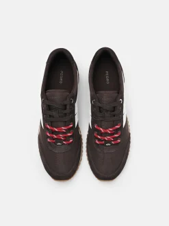 Romy Nylon Sneakers - Dark Brown