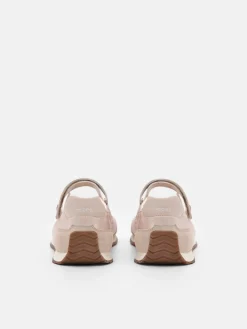 Romy Satin Sneakers - Beige