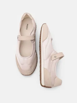 Romy Satin Sneakers - Beige