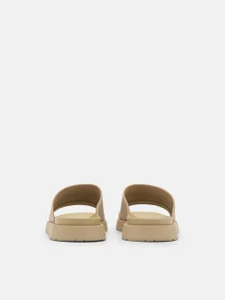 Rubber Slide Sandals - Sand