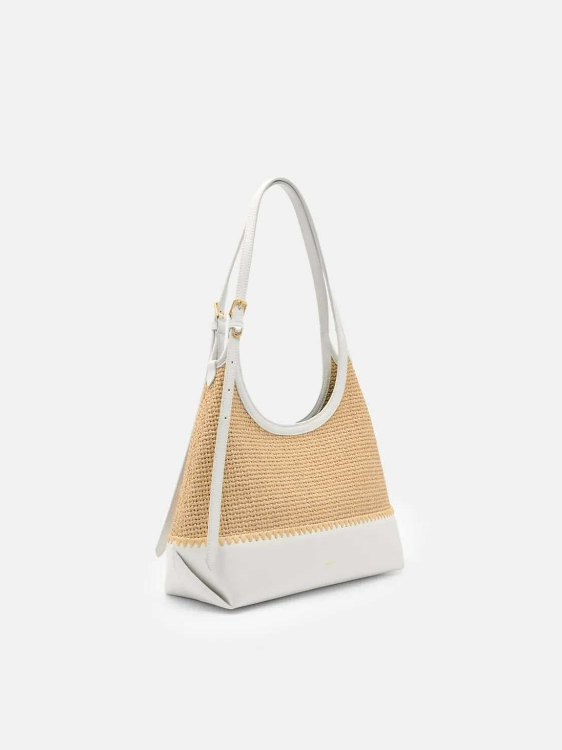Saskia Raffia Hobo Bag - Natural Raffia