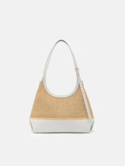 Saskia Raffia Hobo Bag - Natural Raffia