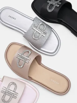 Satin Sandals - Nude