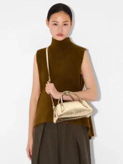 Serif Handbag - Gold