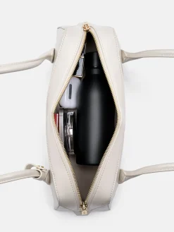 Serif Shoulder Bag - Chalk