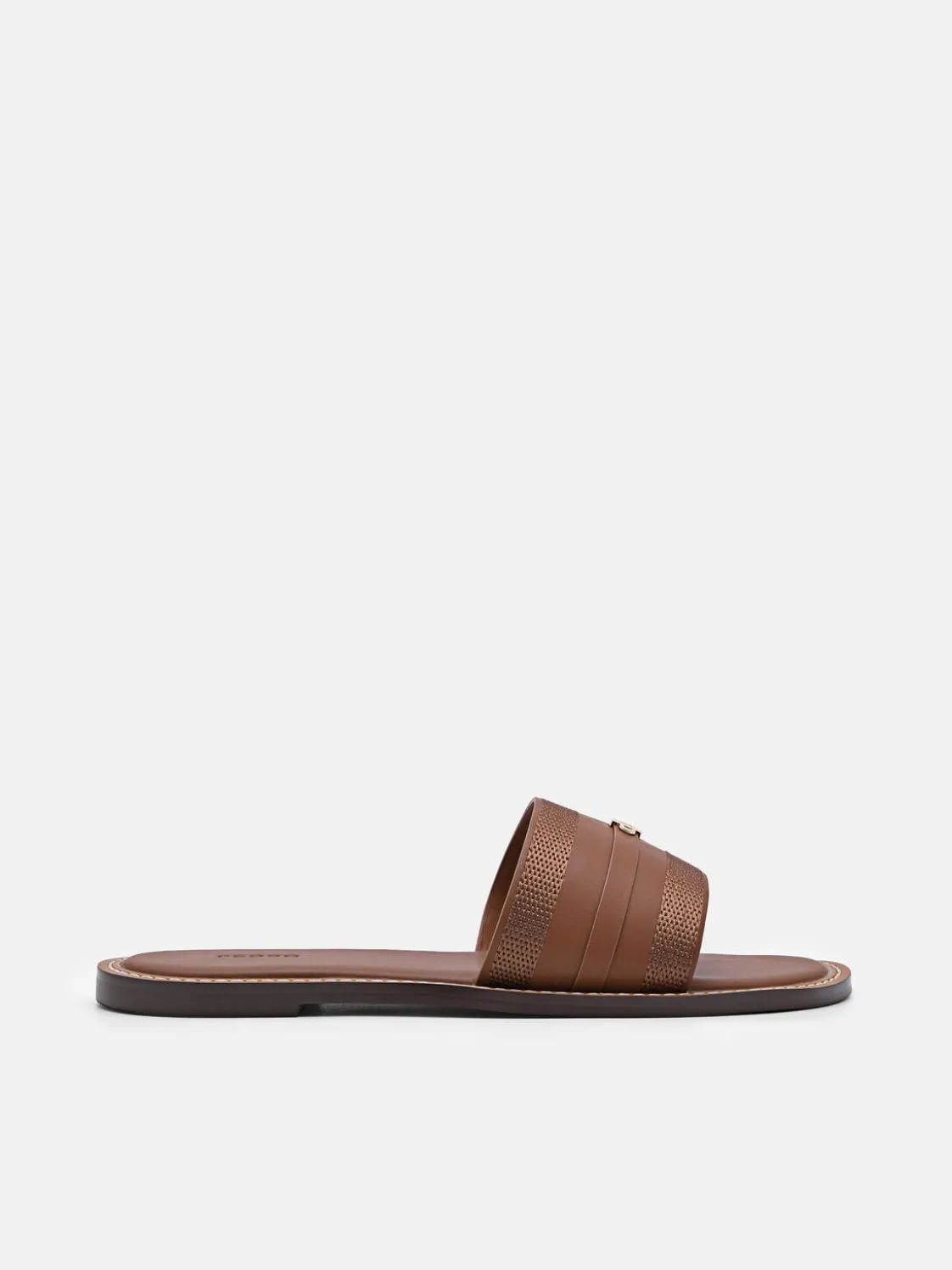 Slide Sandals - Brown