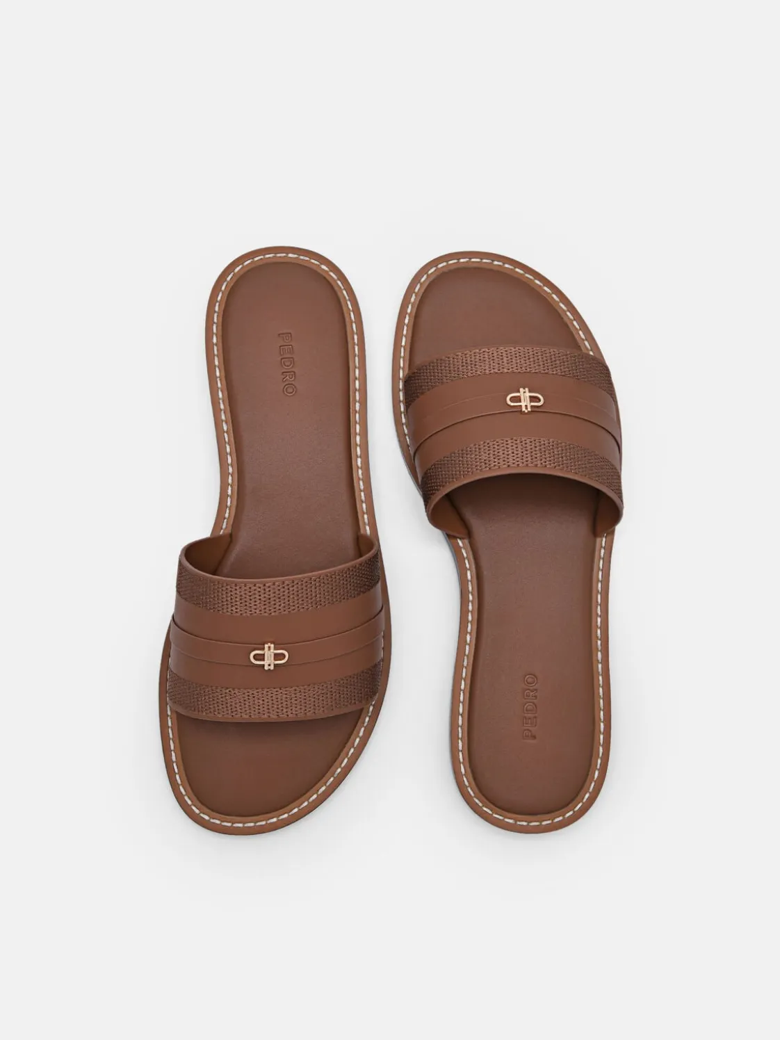 Slide Sandals - Brown