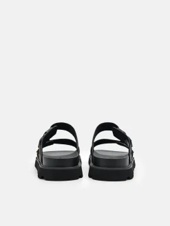 Slide Sandals - Dark Brown