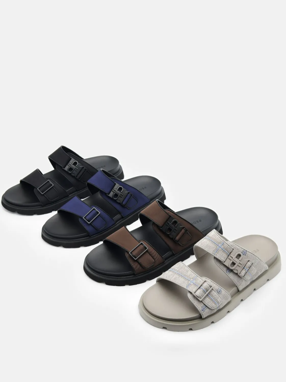 Slide Sandals - Navy