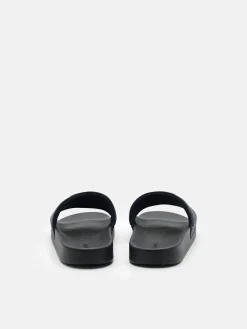 Slide Sandals in Pixel - Navy
