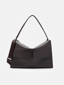 Slouch Crossbody Bag - Dark Brown
