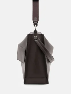 Slouch Crossbody Bag - Dark Brown