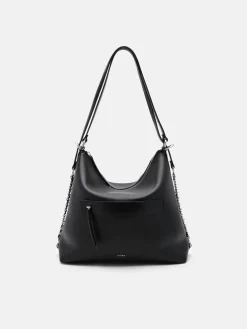 Slouchy Two-Way Carry Backpack - Black