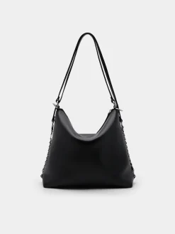 Slouchy Two-Way Carry Backpack - Black