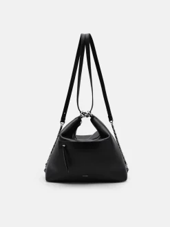 Slouchy Two-Way Carry Backpack - Black