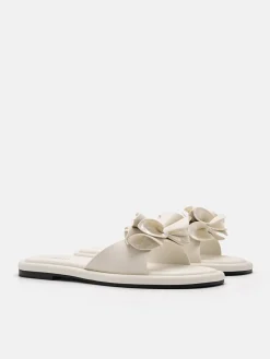 Stella Bow Sandals - Chalk