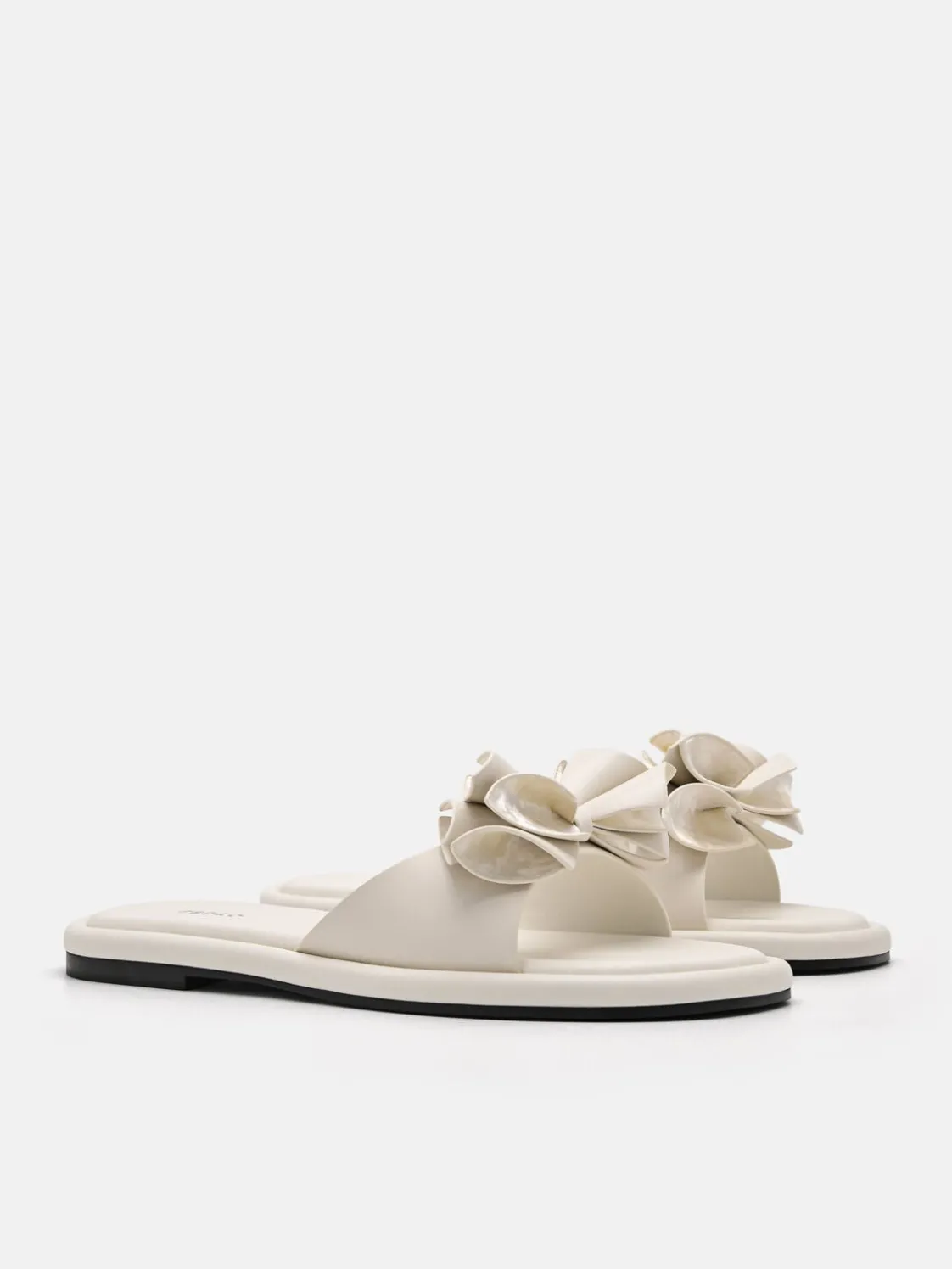 Stella Bow Sandals - Chalk