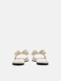 Stella Bow Sandals - Chalk