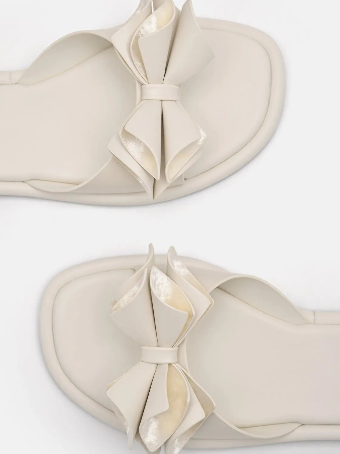 Stella Bow Sandals - Chalk