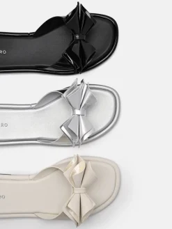 Stella Bow Sandals - Chalk