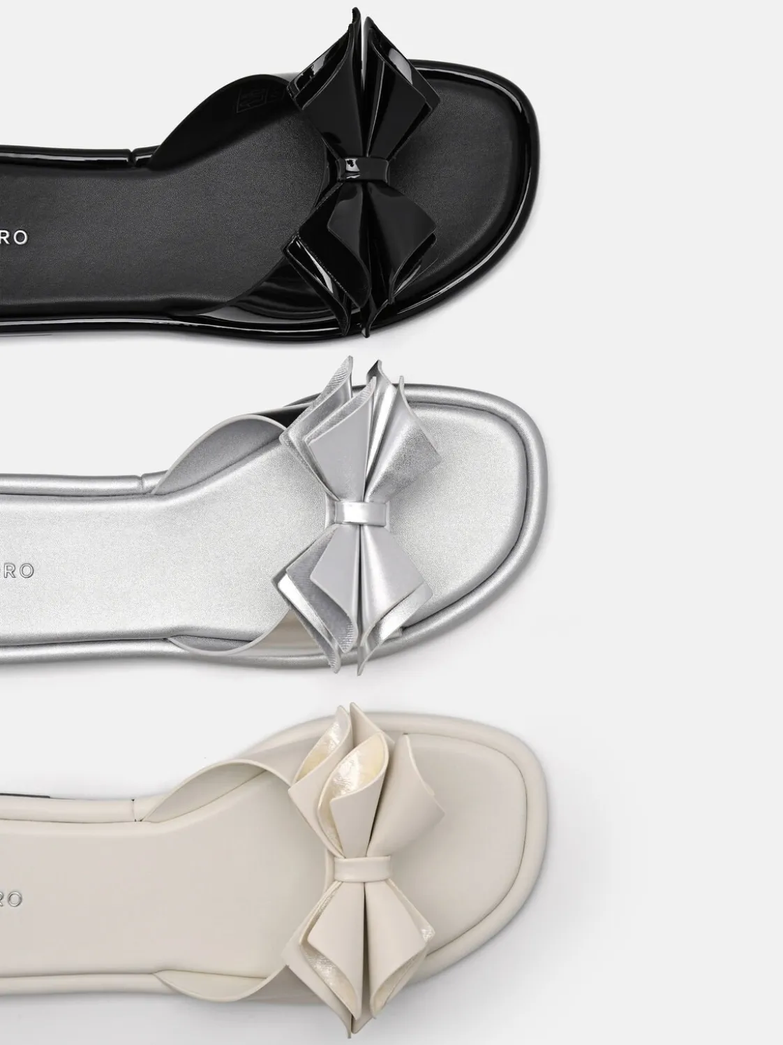 Stella Bow Sandals - Chalk
