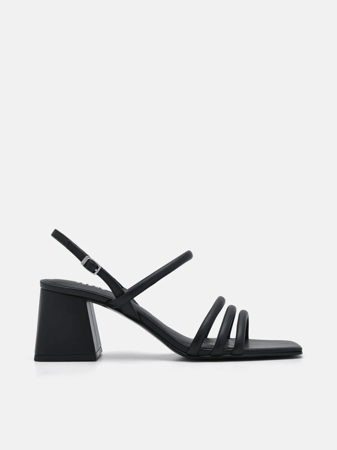 Strappy Heel Sandals - Black