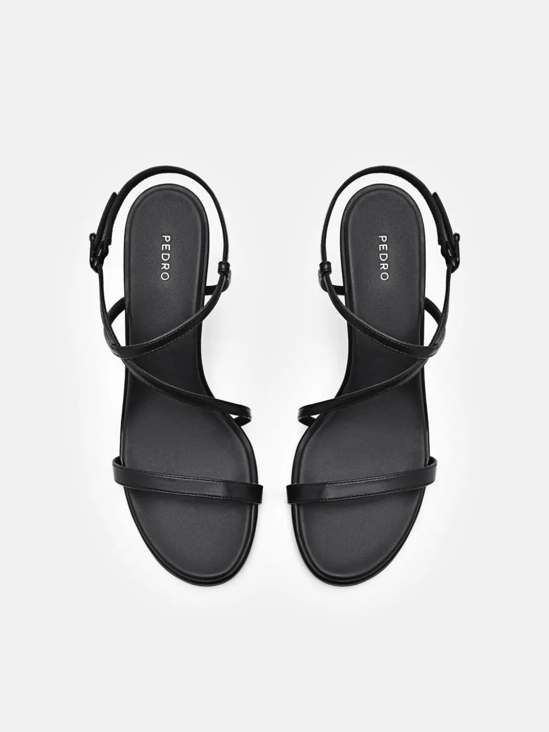 Strappy Heel Sandals - Black