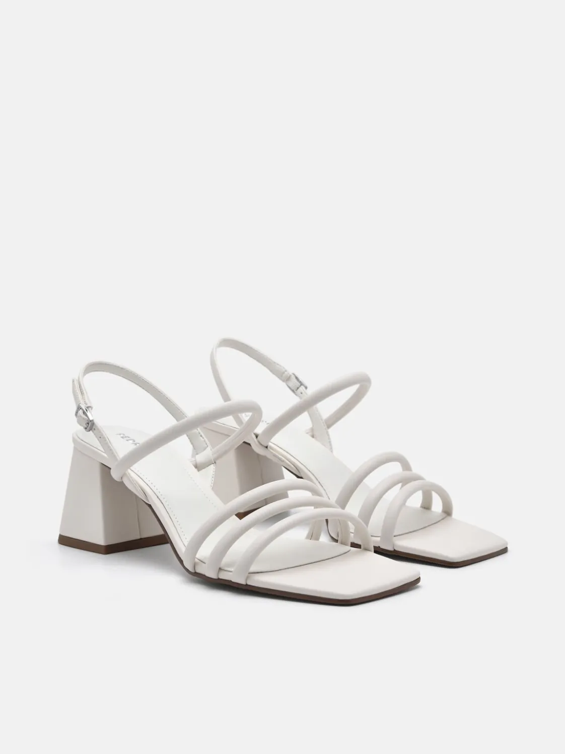 Strappy Heel Sandals - Chalk