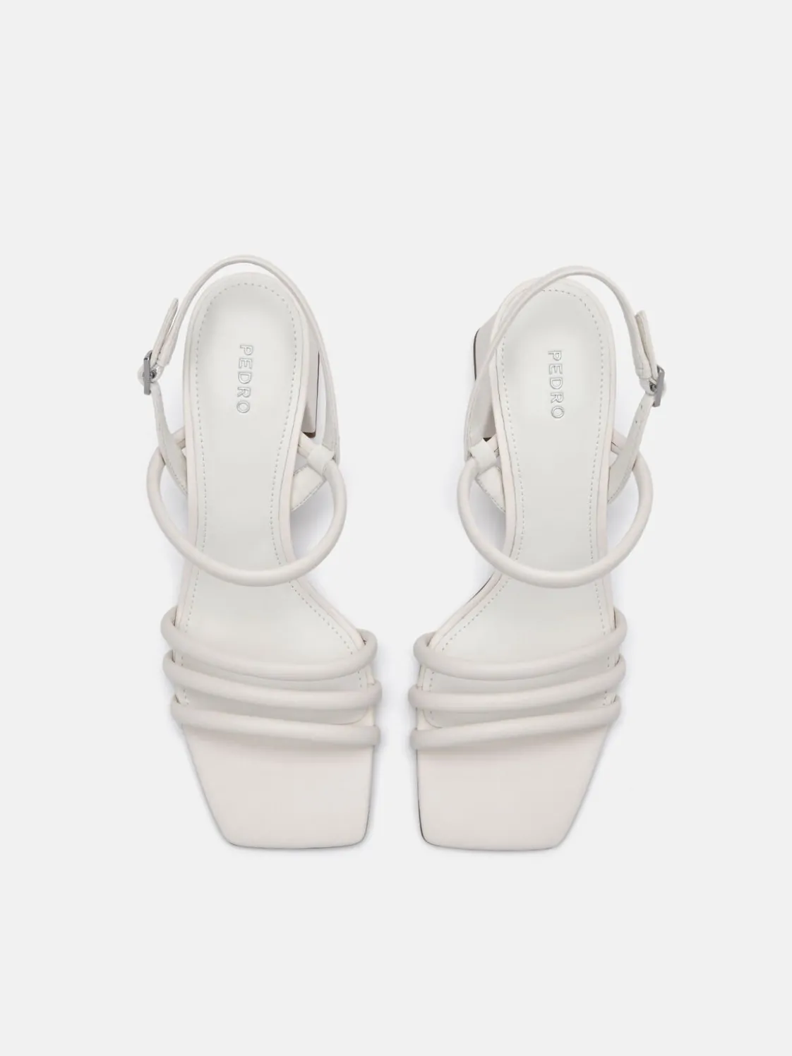 Strappy Heel Sandals - Chalk