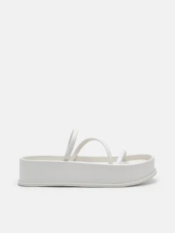 Strappy Platform Sandals - Chalk