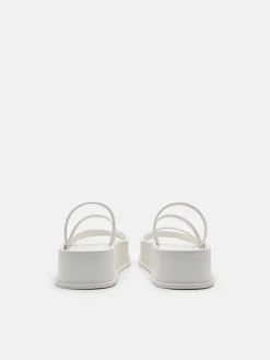 Strappy Platform Sandals - Chalk