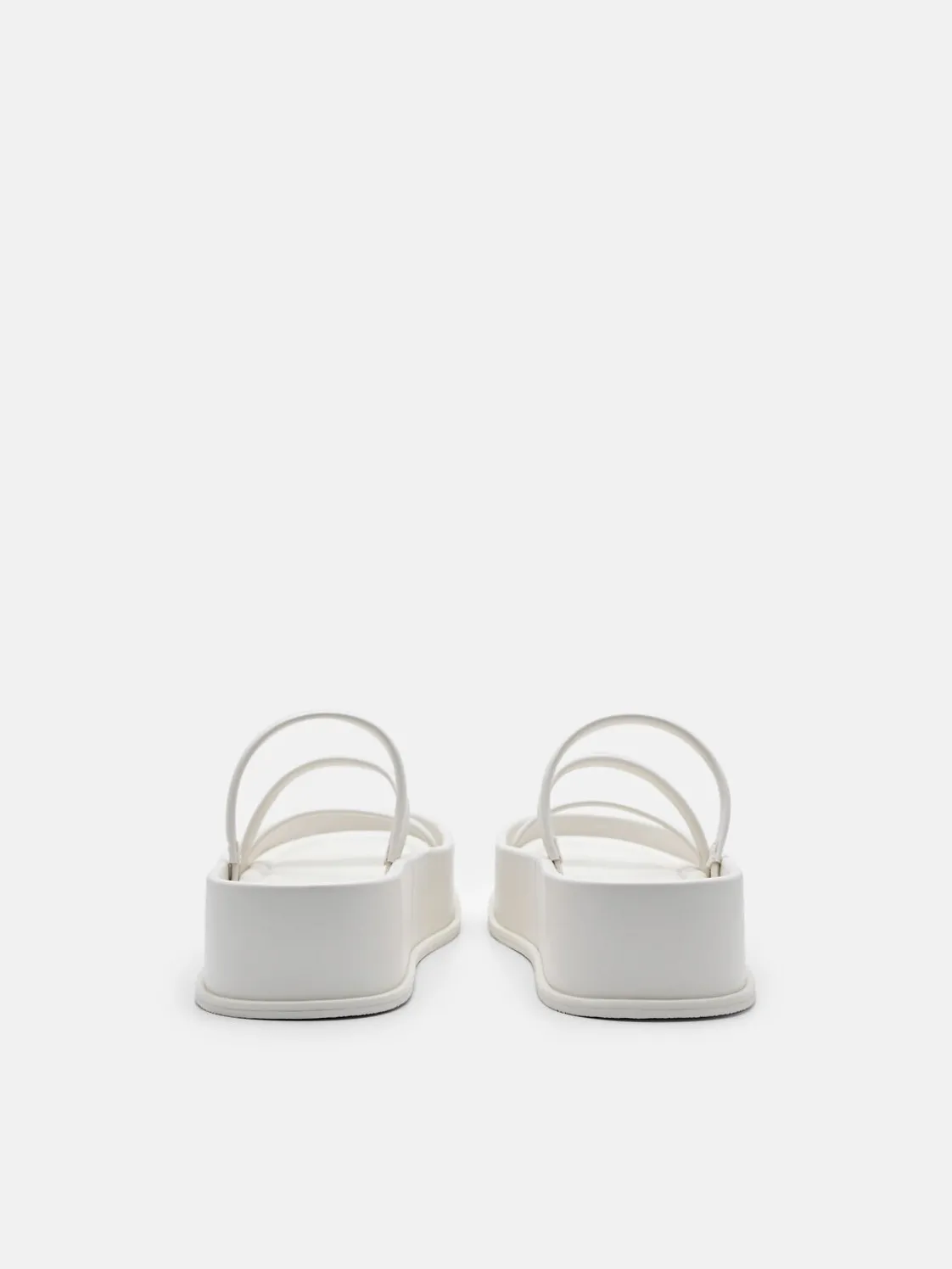 Strappy Platform Sandals - Chalk