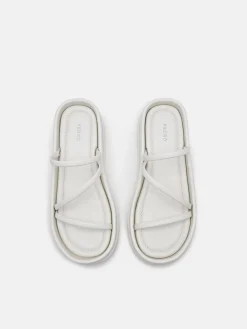 Strappy Platform Sandals - Chalk