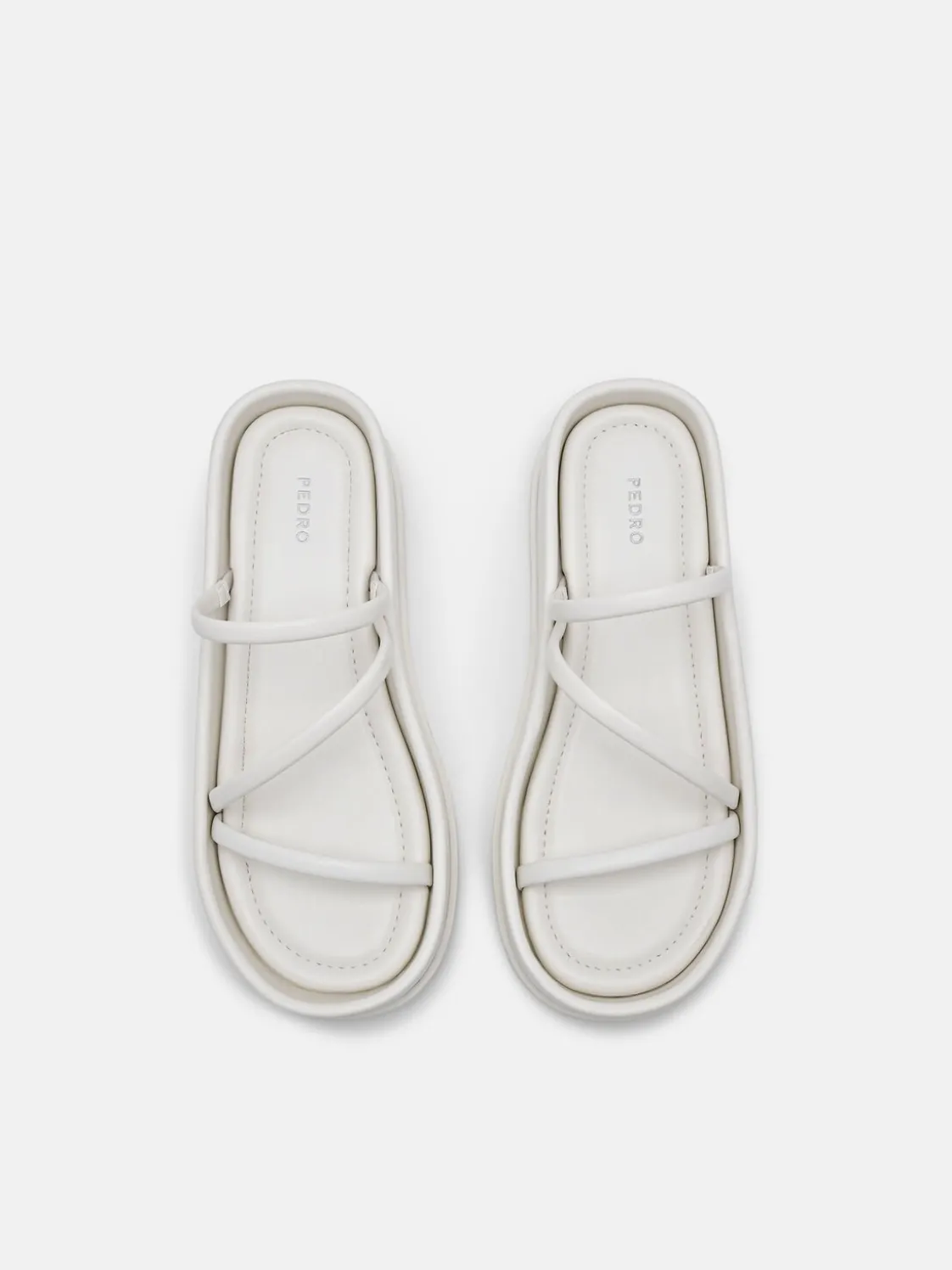 Strappy Platform Sandals - Chalk