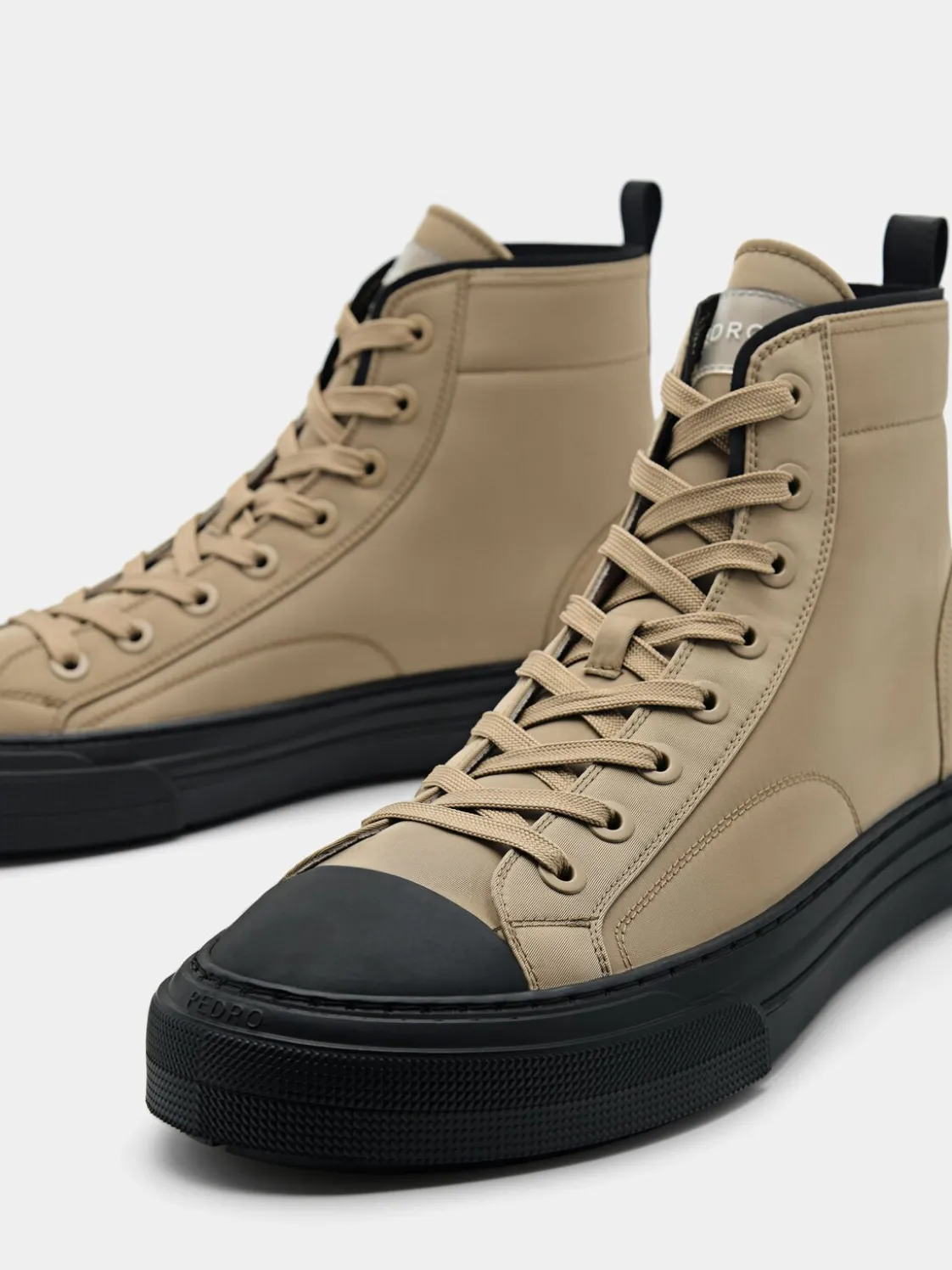 Strata High Top Sneakers - Taupe