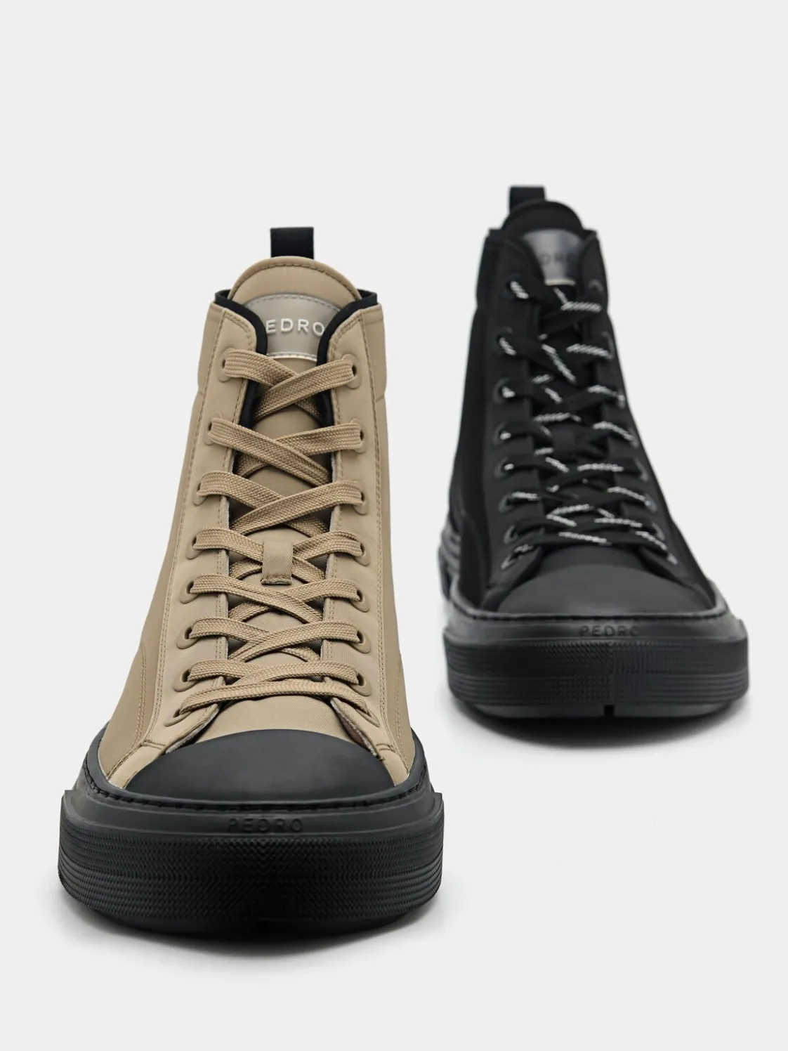 Strata High Top Sneakers - Taupe