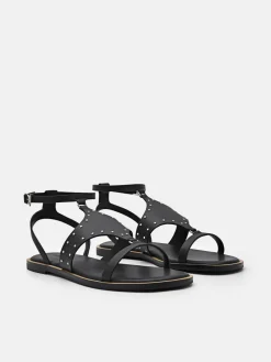 Studded Sandals - Black