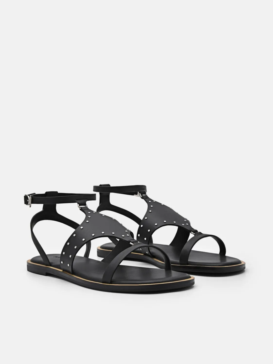 Studded Sandals - Black