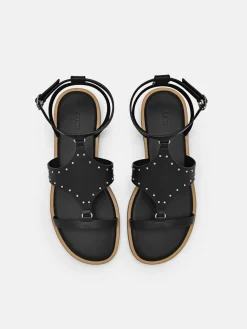 Studded Sandals - Black
