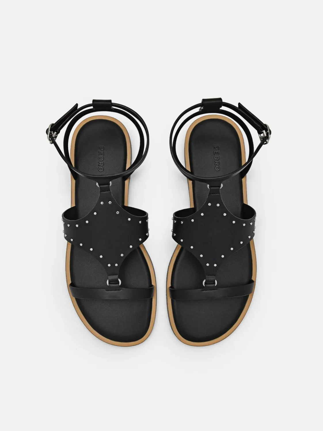 Studded Sandals - Black