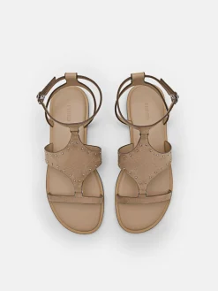 Studded Sandals - Sand