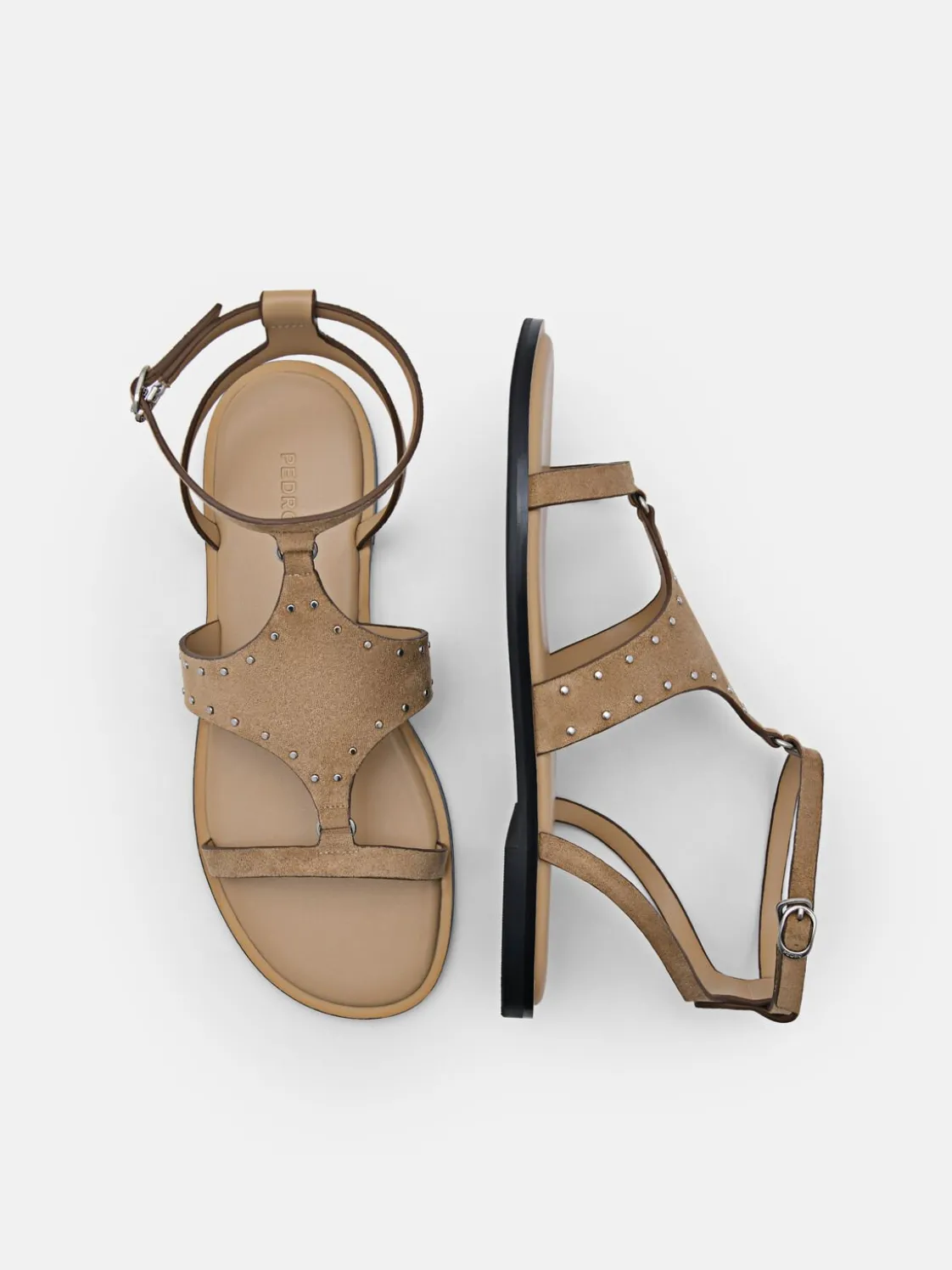 Studded Sandals - Sand