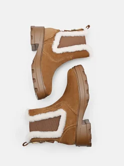 Suede Chelsea Boots - Cognac