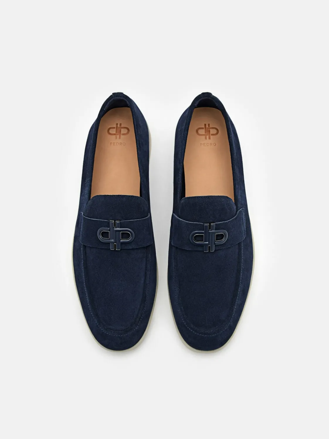Suede Loafers - Navy