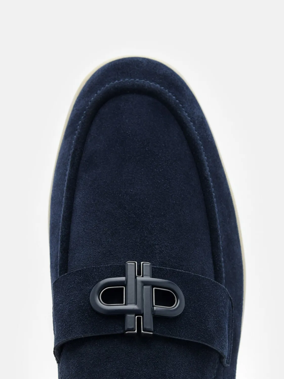 Suede Loafers - Navy