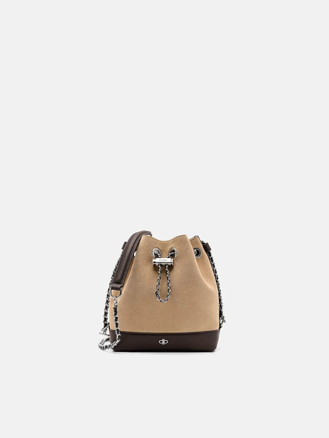 Suede Mini Bucket Bag - Multi