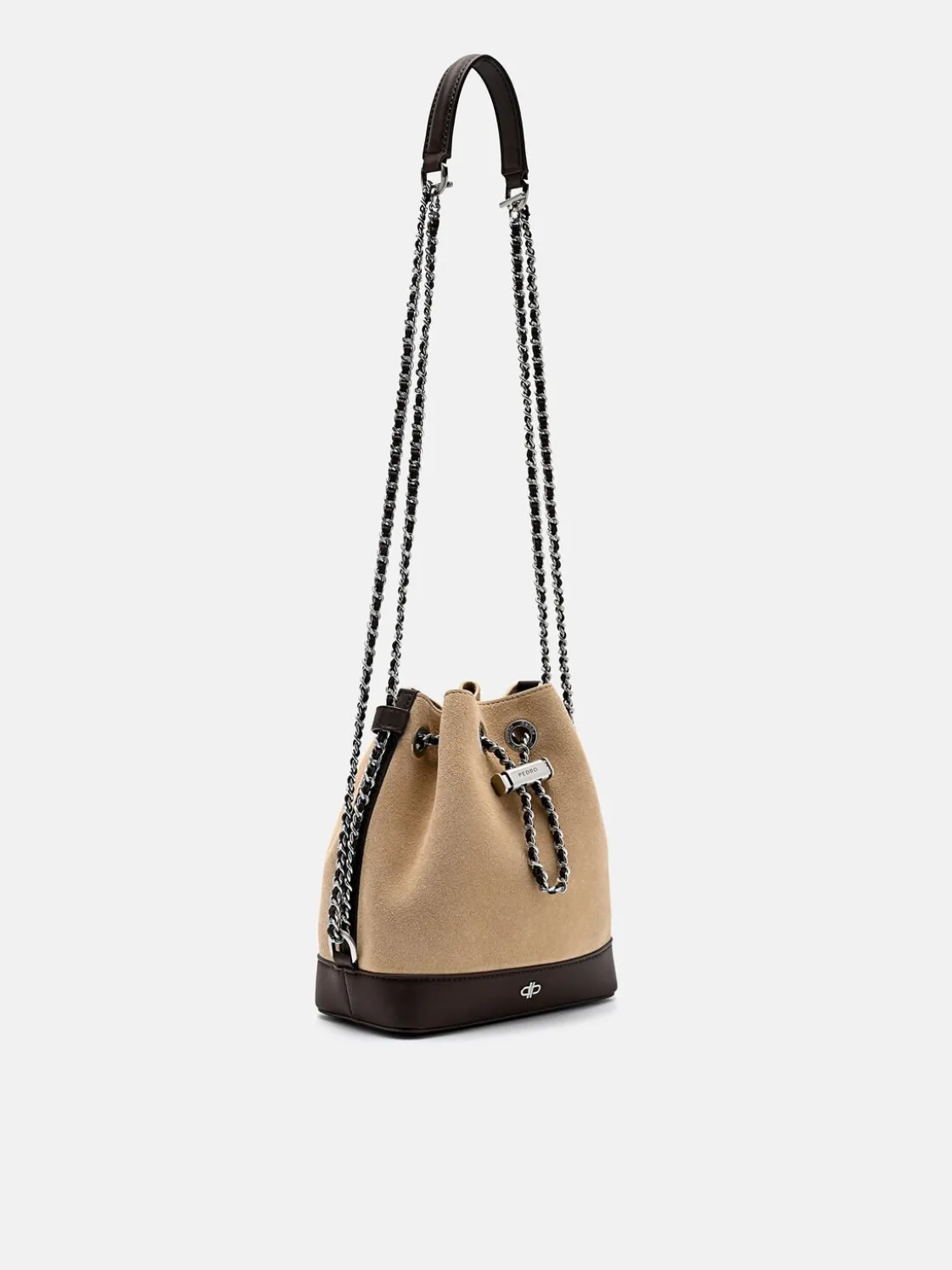 Suede Mini Bucket Bag - Multi